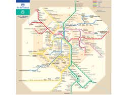 Paris transport map