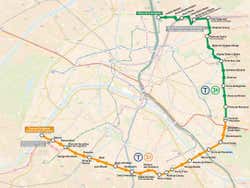Tram lines