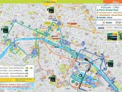 Promotional image of tour route for Paris Open tour