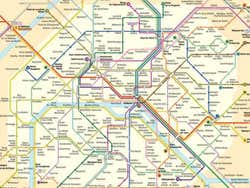 Paris transport map