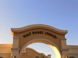 The entrance sign at Walt Disney Studios