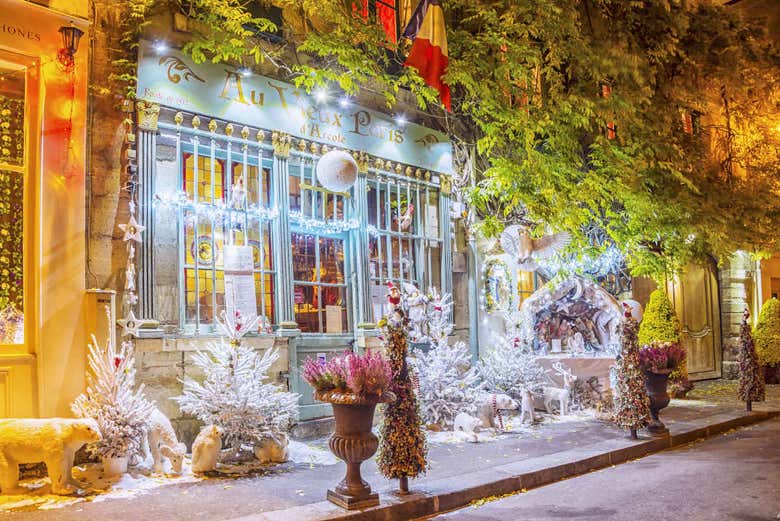 Decorazioni natalizie a Parigi