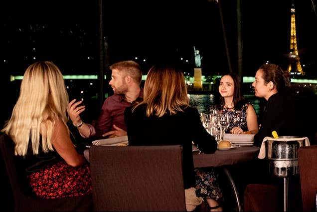 Eat a meal with views of the Eiffel Tower