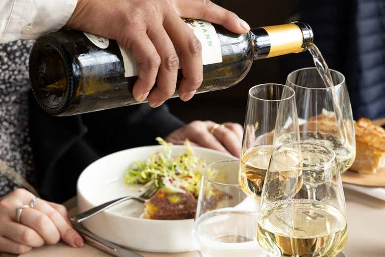 You'll enjoy a glass of wine with your dinner
