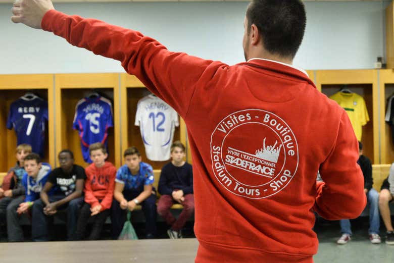 Visiter les vestiaires du stade de France