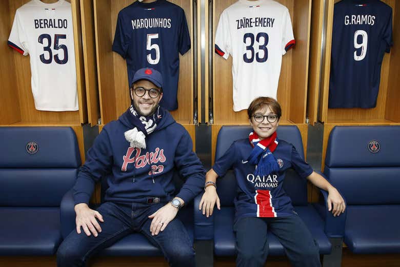 Visitando el vestuario del PSG