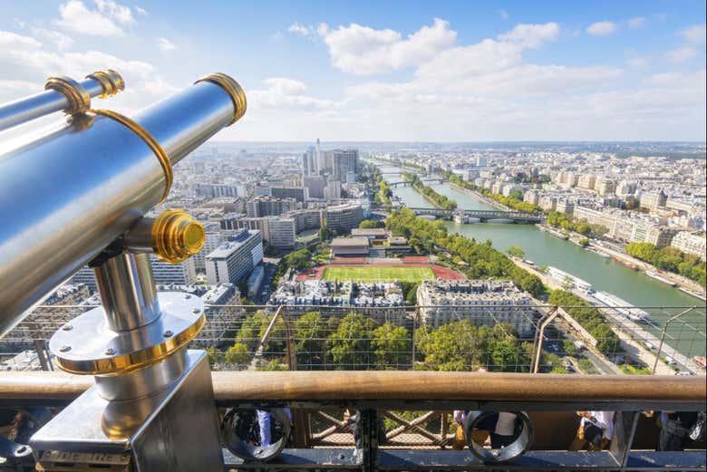 Vista su Parigi dal belvedere della Torre Eiffel