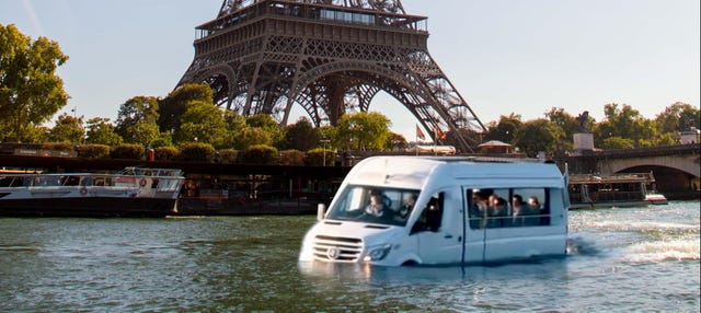 Tour in autobus anfibio a Parigi
