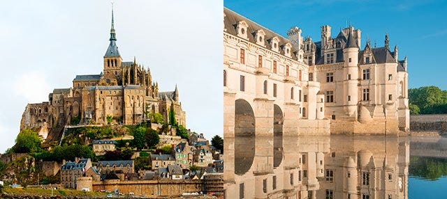 Mont Saint Michel e Castelos do Loire em 2 dias saindo de Paris