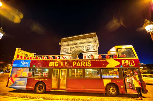 Visite de nuit en bus à toit ouvert Big Bus