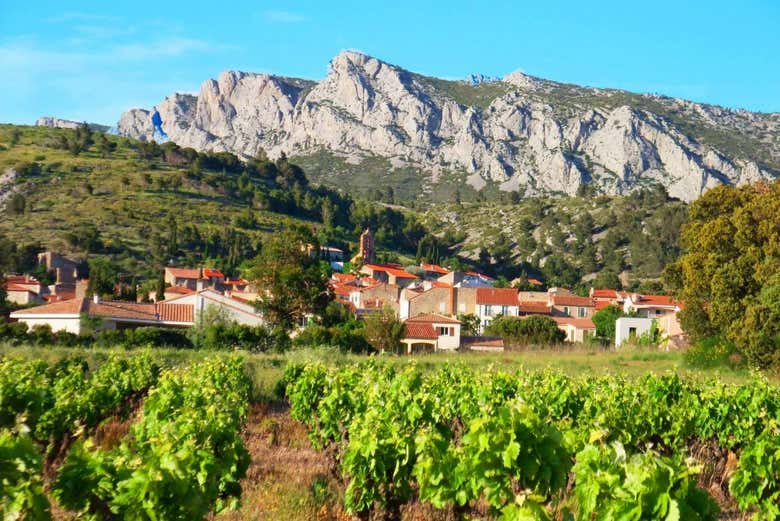 Vingrau, village du sud de la France près de Perpignan
