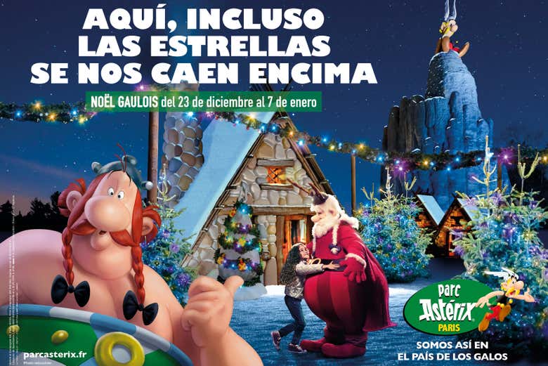 La Navidad se vive de forma muy especial en el Parque Astérix