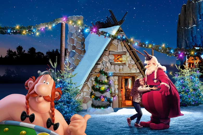 Le parc Astérix à Noël