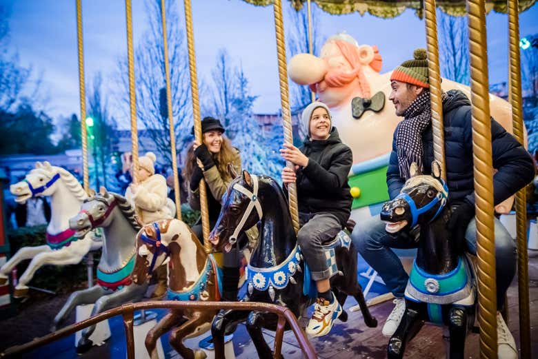 Disfrutando de la Navidad en Parque Astérix