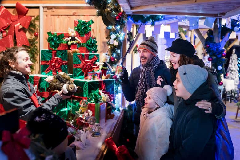 Decoración navideña en el Parque Astérix