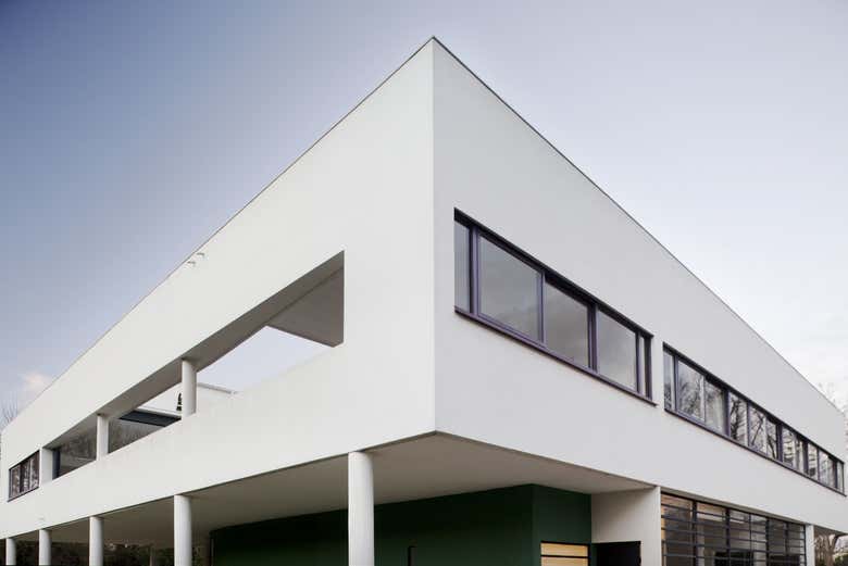 Detalles del exterior de Villa Savoye