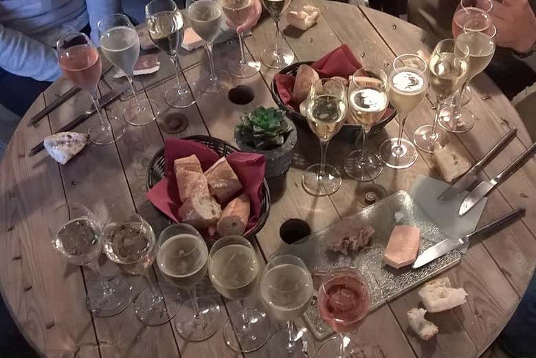 Degustación de champán