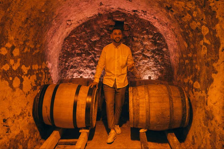 See authentic wine cellars