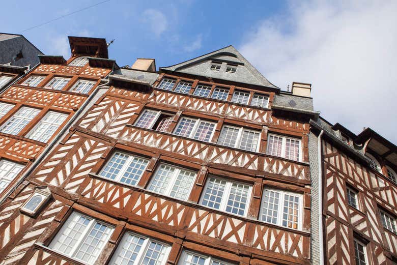 Casas con entramados de madera en Rennes