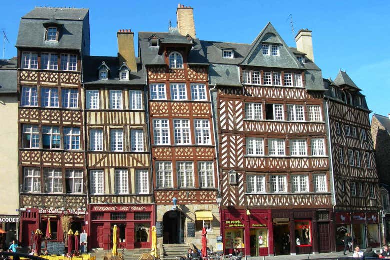 Casas típicas de Rennes