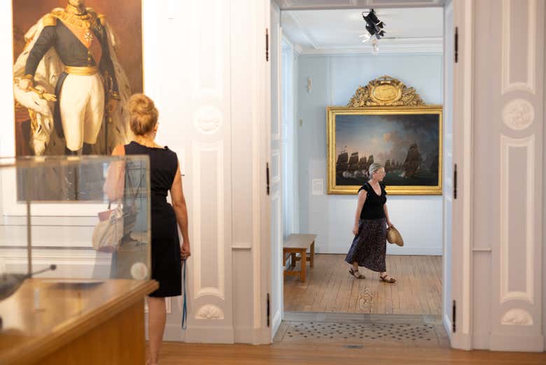 Recorriendo la exposición del museo