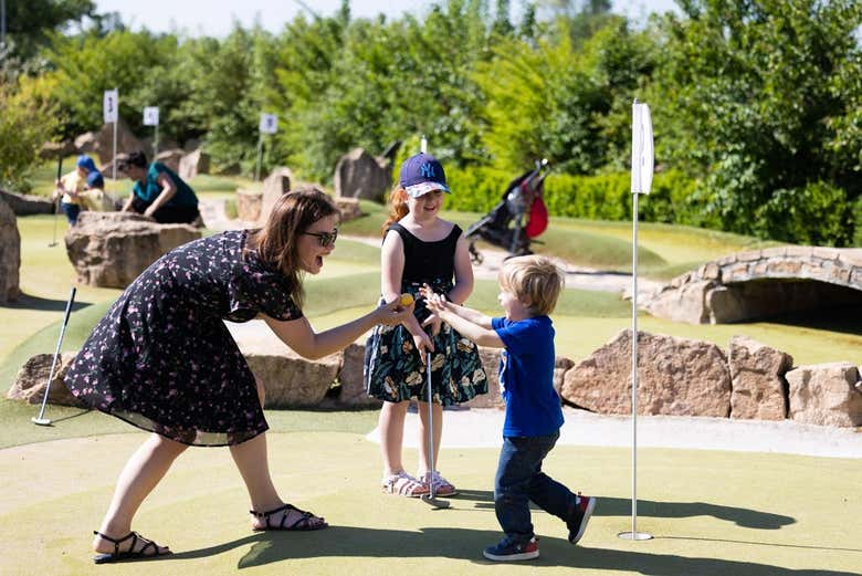 Minigolf dans les jardins