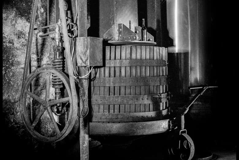 Una prensa de más de 100 años de antigüedad