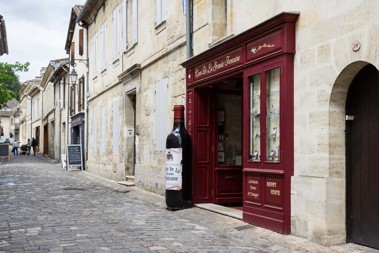 A Saint-Émilion wine store