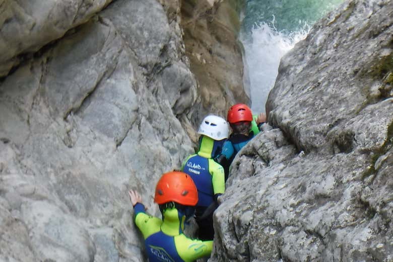 Exploring the canyon