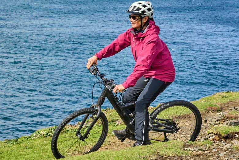 Disfrutando del recorrido junto a la costa