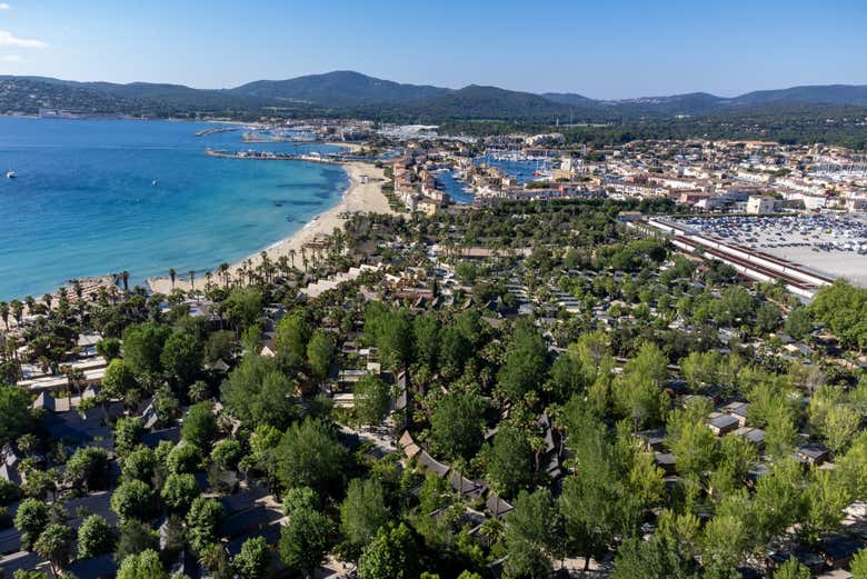 Playa del golfo de Saint-Tropez