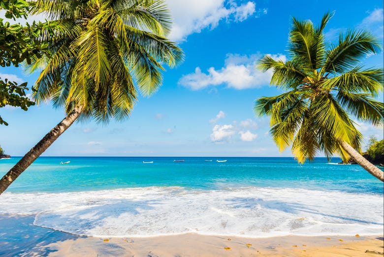 Playas paradisíacas en el sur de Martinica