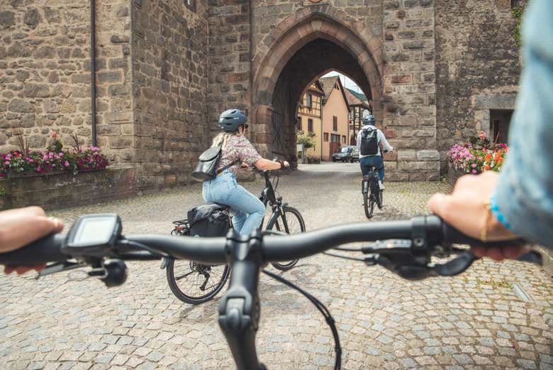 Descubriendo en bicicleta los pueblos de Alsacia