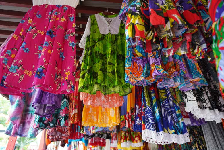 I prodotti in vendita al mercato di Papeete Market