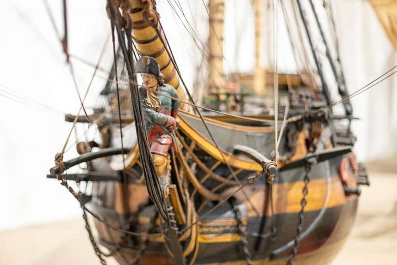 Contemplaréis diferentes maquetas navales