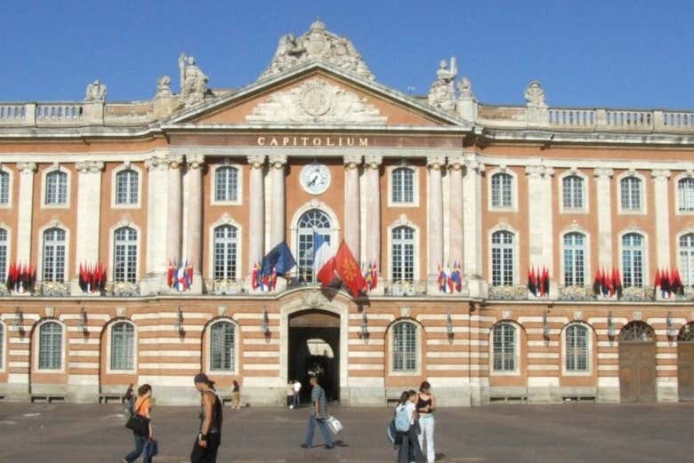 La facciata del Campidoglio