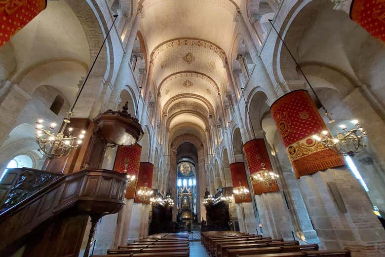 Inside a church in Toulouse