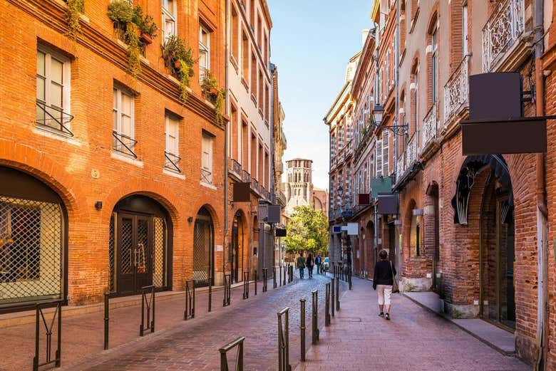Calle del centro histórico de Toulouse