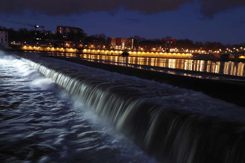 River at night
