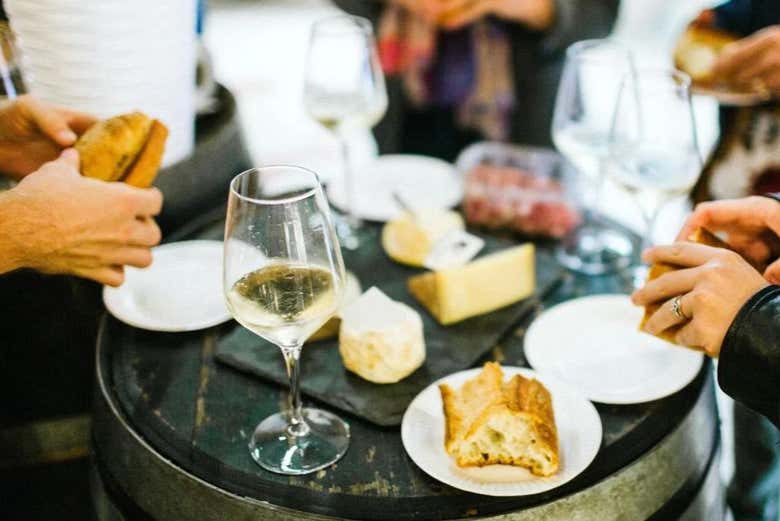 Pair local cheeses with local wines