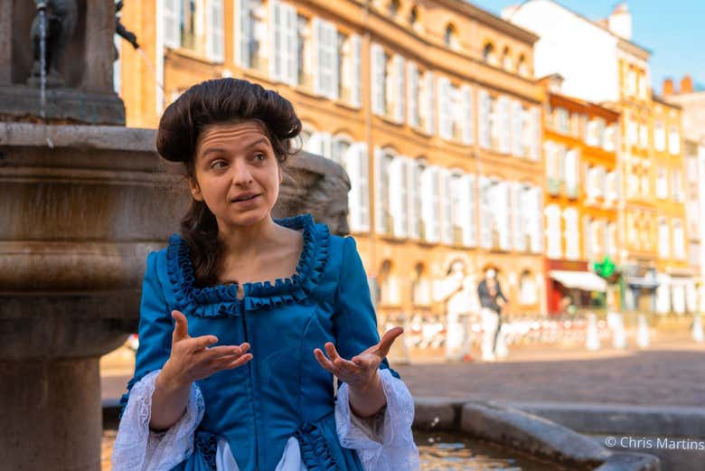 Mme de Cambon en visite