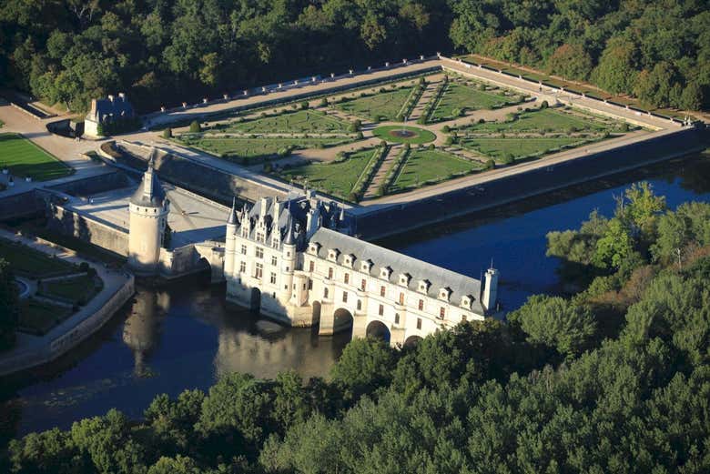 Panorámica del castillo de Chenonceau