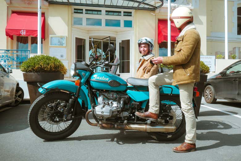 Le side-car de l'excursion