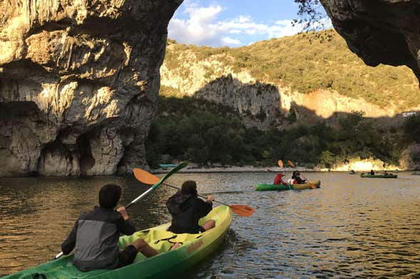 Tour del fiume Ardèche in kayak