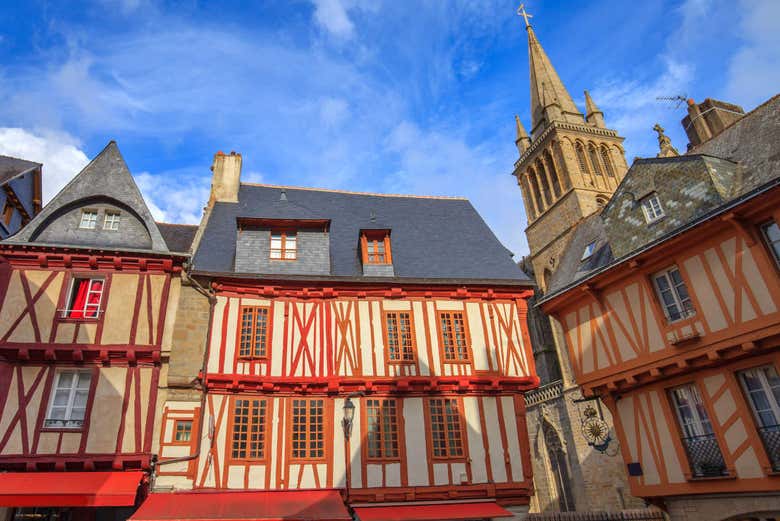 Plaza de Enrique IV, en el centro de Vannes