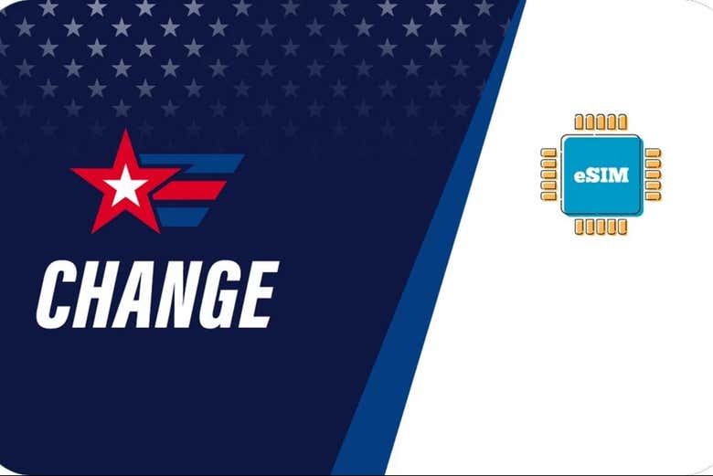 Chip eSIM válido para os Estados Unidos