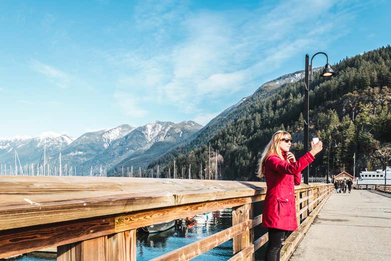 Compartilhando fotos de Vancouver