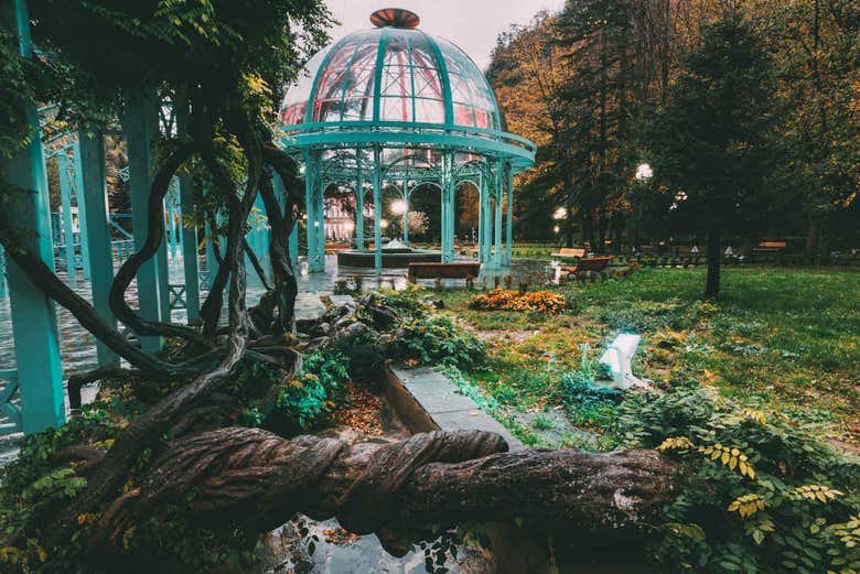 Exploring the parks in Borjomi