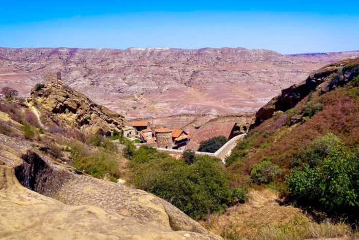 Vistas do vale de Gareja