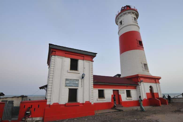 Acercándonos al faro de Jamestown